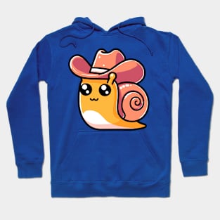 Cowboy Snail! Cute Snail Cowboy Hoodie